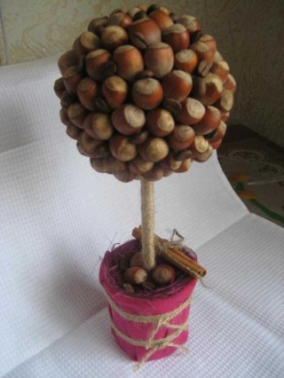 Поделка из орехов на тему осень