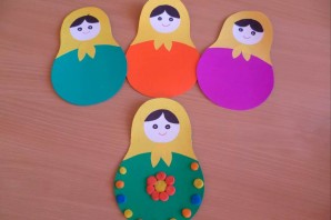Поделка матрешка своими руками для детского сада