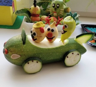 Поделки из овощей и фруктов в школу