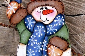 Новогодние поделки из гипса