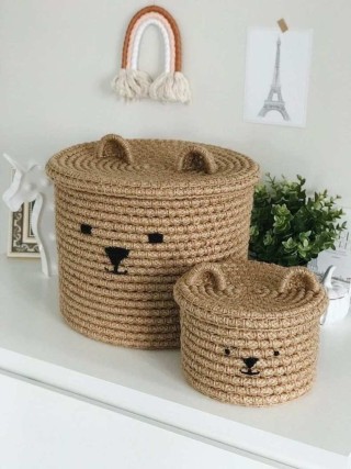 Поделки из джута крючком