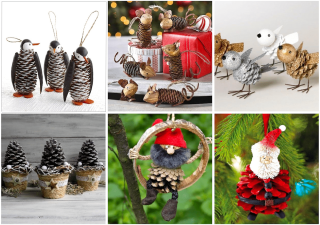 Поделки из еловых шишек для детского сада