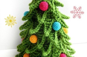Новогодние вязаные крючком поделки