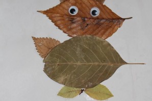 Легкие поделки из листьев
