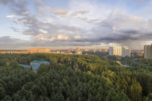 Фон за окном панорама