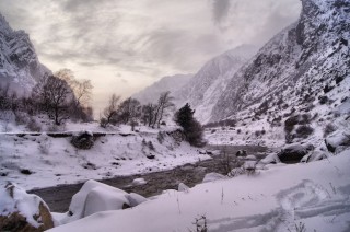 Верхняя балкария зимой