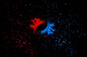 Красно синие обои на телефон