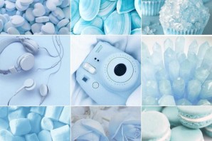 Нежно голубые обои на айфон