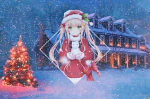 Новогодние обои с геншином