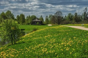 Русская деревня обои
