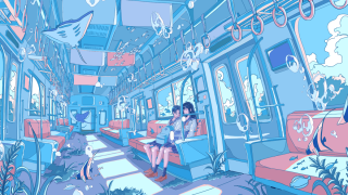 Голубые обои на рабочий стол