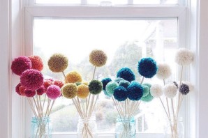 Поделки из помпонов