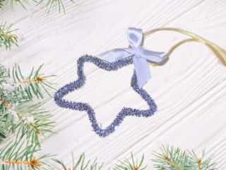 Новогодние поделки из синельной проволоки