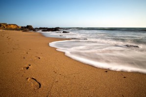 Песчаный пляж на черном море