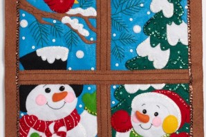 Поделка окно новый год