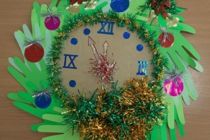 Поделка часы в детский сад