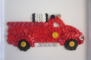 Поделка из пуговиц в детский сад