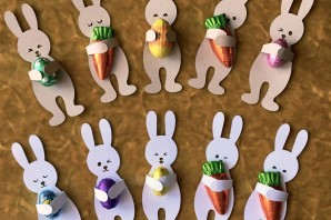 Поделки на новый год зайца