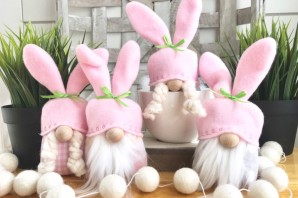 Поделка в садик зайчик