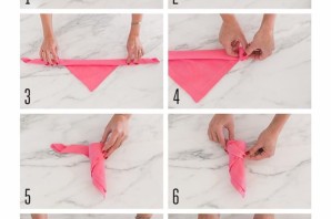 Из салфеток поделки легкие