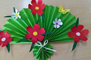 Поделка цветы из бумаги для детей