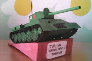 Поделка танк своими руками