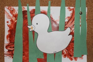 Серая шейка поделка в садик