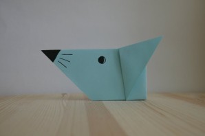 Поделка мышка из бумаги