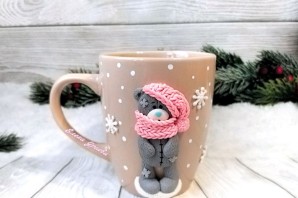 Кружка поделка с цветами