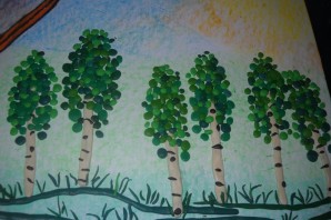 Береза поделка для детей