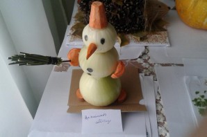 Поделка семья из овощей