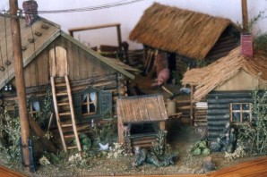 Поделка домик в деревне