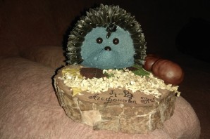 Ежик с семечками поделка