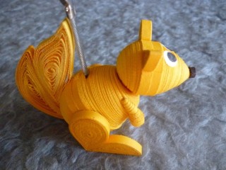 Поделка белочка из бумаги