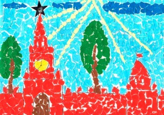 Спасская башня поделка