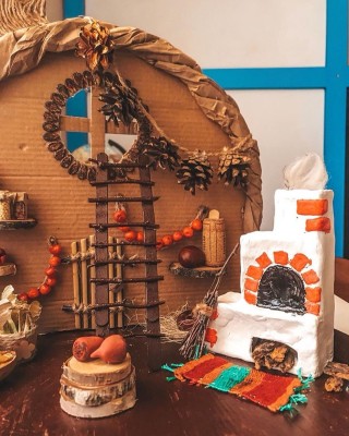 Мышкина кладовая поделки из природного материала