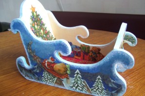 Поделка сани своими руками