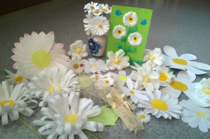 Поделка ромашка из бумаги для детей