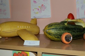 Поросенок из кабачка поделка