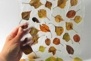 Поделки из сушеных листьев