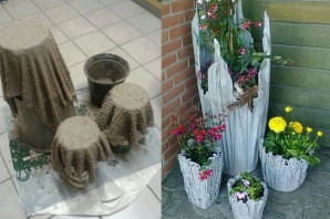 Поделки из цемента и тряпок