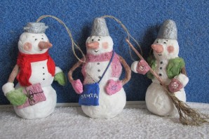 Новогодние поделки из ваты