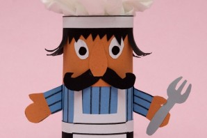 Поделка из бумаги мойдодыр