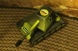 Танк поделка в садик