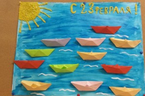 Поделки из бумаги кораблик