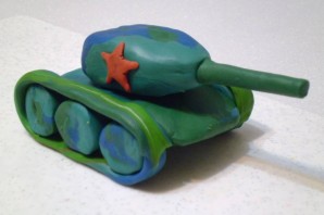 Поделки из пластилина танки