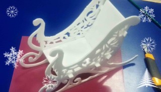 Из потолочной плитки к новому году поделки