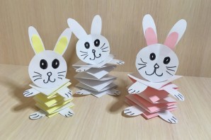 Поделка зайчик для малышей