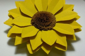 Поделка из подсолнуха в школу