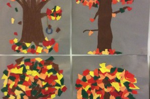 Поделка дерево из цветной бумаги